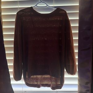 Burnt orange sweater